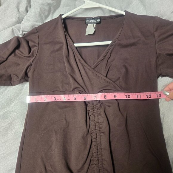 Bebe Y2K Cinch Top 3/4 Sleeves - Picture 5 of 8